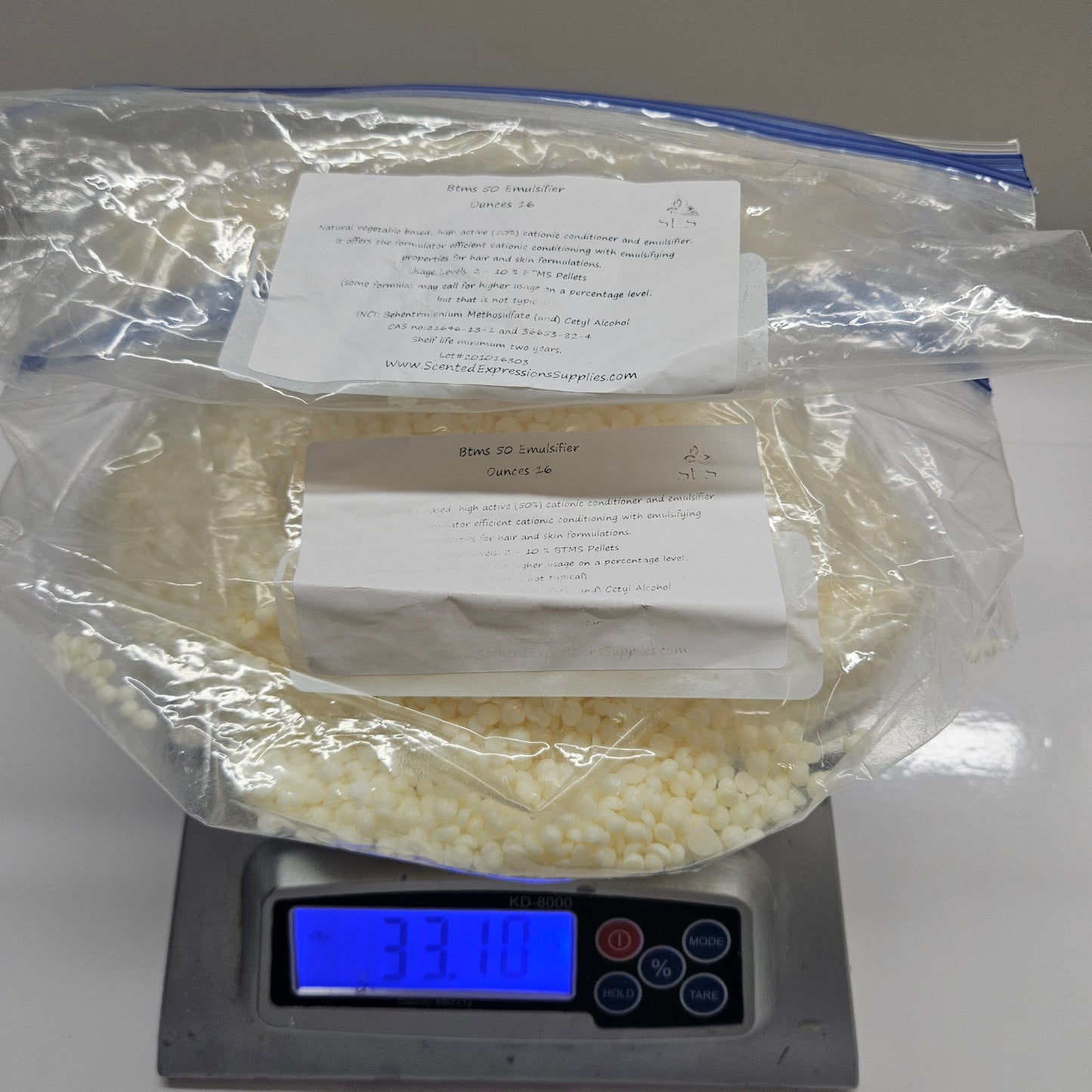 BTMS 50 EMULSIFIER 33.10 OZ (2LBS) - NEW NEVER OPENED - SCENTED EXPRESSION