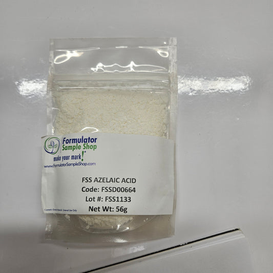 FSS AZELAIC ACID 56G UNOPENED - FORMULATOR SAMPLE SHOP